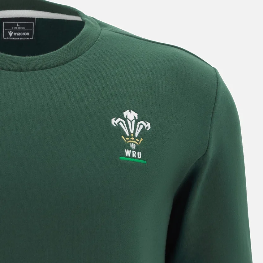 Welsh Rugby 2025/26 Groen Fansweatshirt Welsh Rugby 2025/26 Groen Fansweatshirt