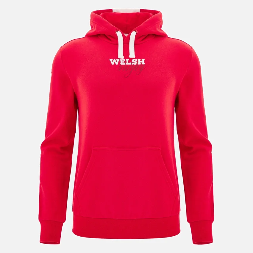 Welsh Rugby 2025/26 Rode Hoodie Welsh Rugby 2025/26 Rode Hoodie