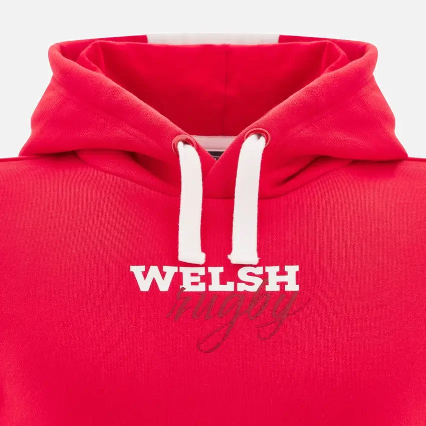 Welsh Rugby 2025/26 Rode Hoodie Welsh Rugby 2025/26 Rode Hoodie