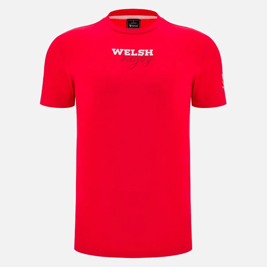 Welsh Rugby 2025/26 Rood Fan-T-shirt Welsh Rugby 2025/26 Rood Fan-T-shirt
