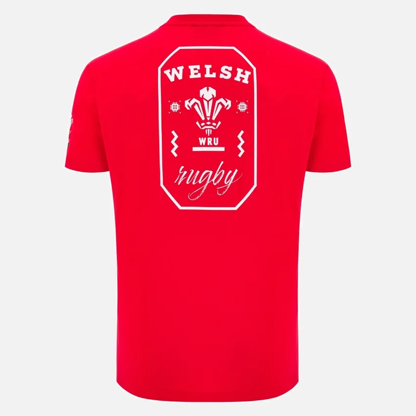 Welsh Rugby 2025/26 Rood Fan-T-shirt Welsh Rugby 2025/26 Rood Fan-T-shirt