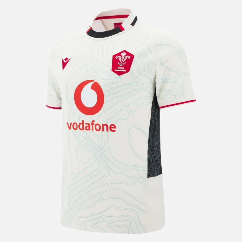 Welsh Rugby 2025/26 Uitwedstrijd Replica Overhemd Welsh Rugby 2025/26 Uitwedstrijd Replica Overhemd