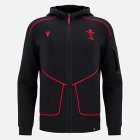 Welsh Rugby 2025/26 Zwarte Athleisure Tech Hoody