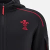 Welsh Rugby 2025/26 Zwarte Athleisure Tech Hoody Welsh Rugby 2025/26 Zwarte Athleisure Tech Hoody