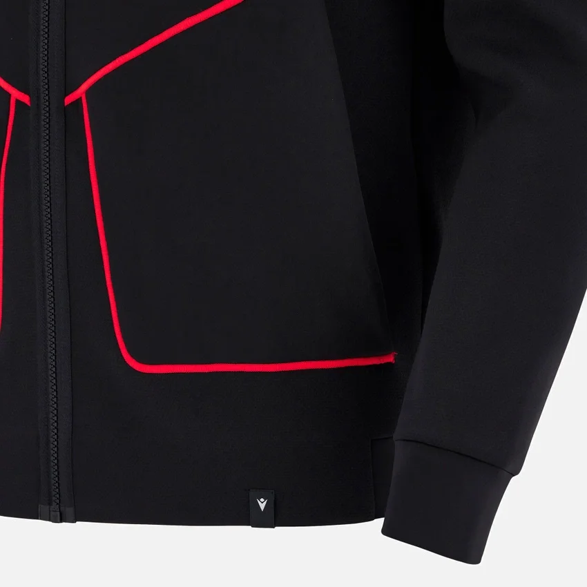 Welsh Rugby 2025/26 Zwarte Athleisure Tech Hoody Welsh Rugby 2025/26 Zwarte Athleisure Tech Hoody