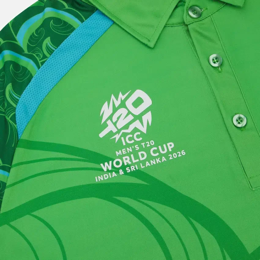 Wereldkampioenschap 2026 Ierland Cricket Team T-20 Junior wedstrijdshirt met lange armstukken Wereldkampioenschap 2026 Ierland Cricket Team T-20 Junior wedstrijdshirt met lange armstukken
