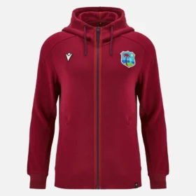West Indies Cricket 2025/26 Reisshirt met volledige rits voor volwassenen