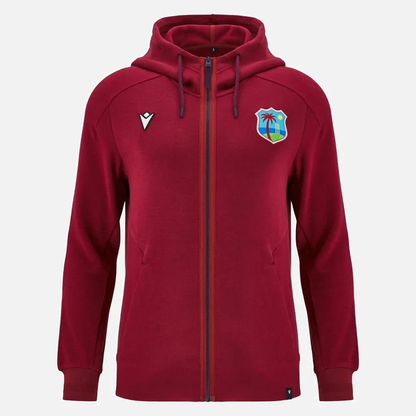 West Indies Cricket 2025/26 Reisshirt met volledige rits voor volwassenen West Indies Cricket 2025/26 Reisshirt met volledige rits voor volwassenen