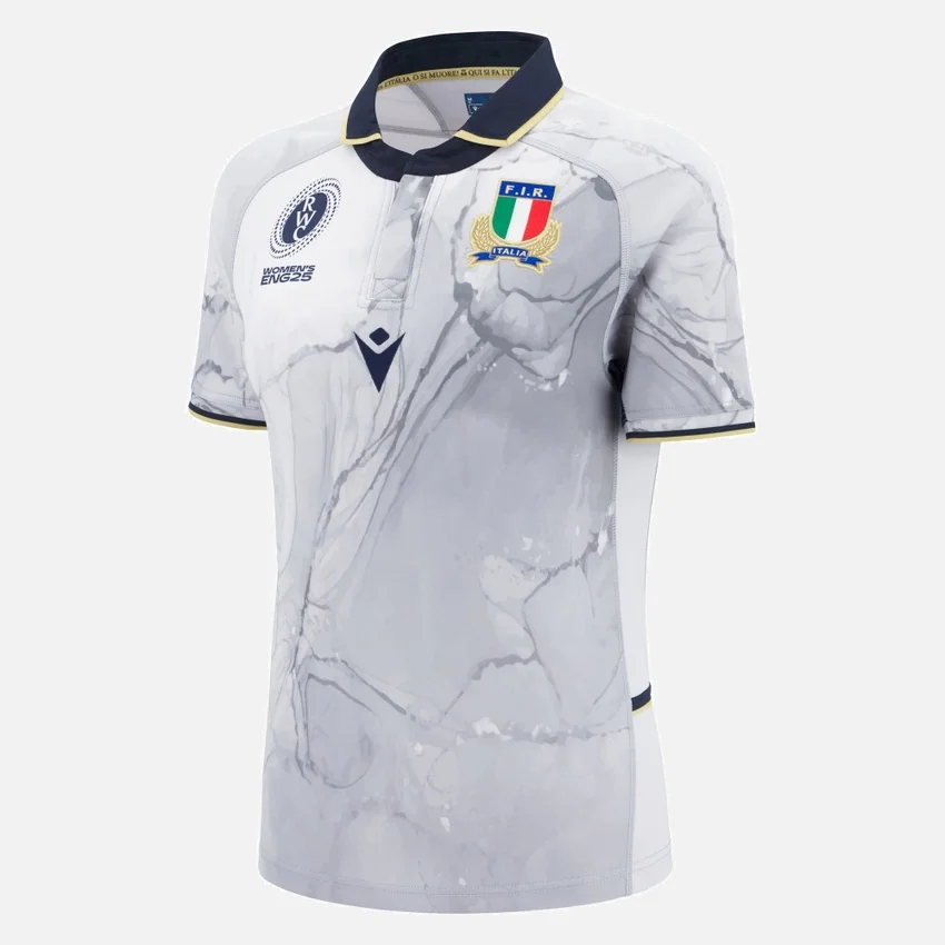 WRWC 2025 Italia Rugby Away Slim-fit Dammeoverhemd WRWC 2025 Italia Rugby Away Slim-fit Dammeoverhemd