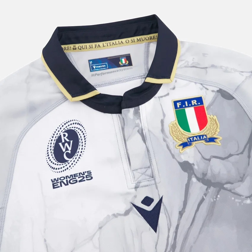 WRWC 2025 Italia Rugby Away Slim-fit Dammeoverhemd WRWC 2025 Italia Rugby Away Slim-fit Dammeoverhemd