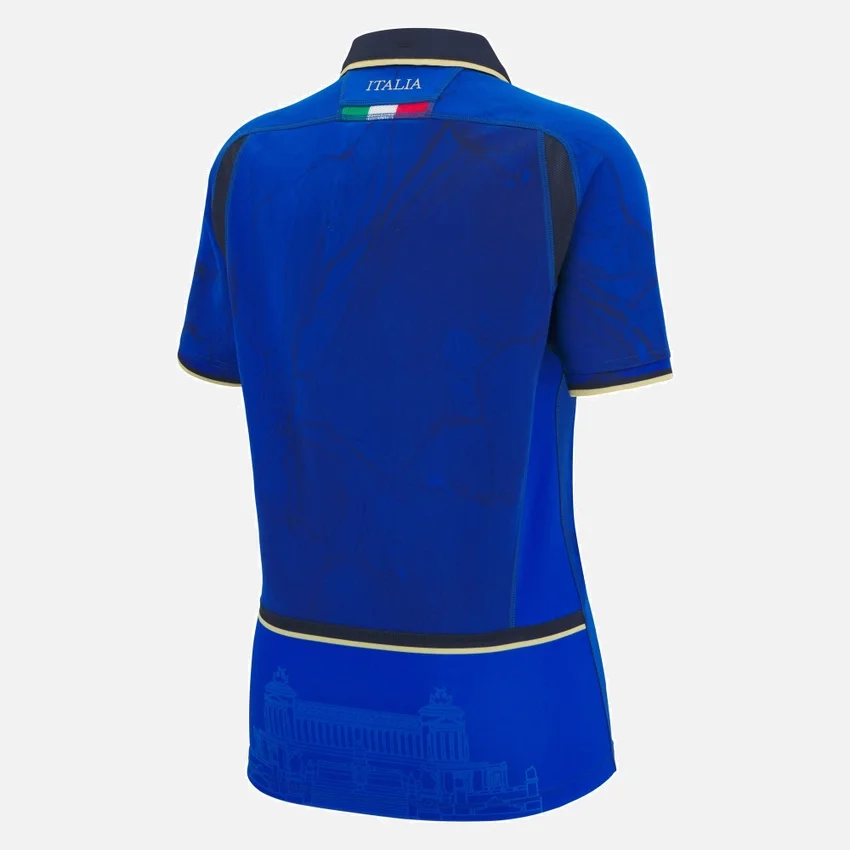 WRWC 2025 Italia Rugby Home Dames Slim Overhemd WRWC 2025 Italia Rugby Home Dames Slim Overhemd