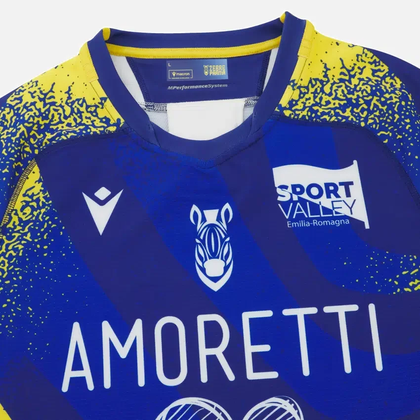 Zebre Parma 2025/26 authentiek overhemd voor volwassenen Zebre Parma 2025/26 authentiek overhemd voor volwassenen