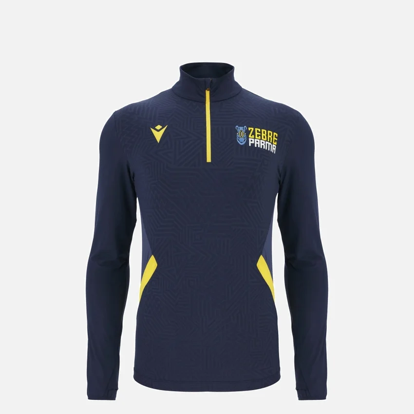 Zebre Parma 2025/26 Junior trainingssweatshirt met 1/4 rits Zebre Parma 2025/26 Junior trainingssweatshirt met 1/4 rits
