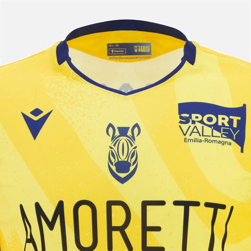 Zebre Parma 2025/26 Junior uitwedstrijd replica overhemd Zebre Parma 2025/26 Junior uitwedstrijd replica overhemd