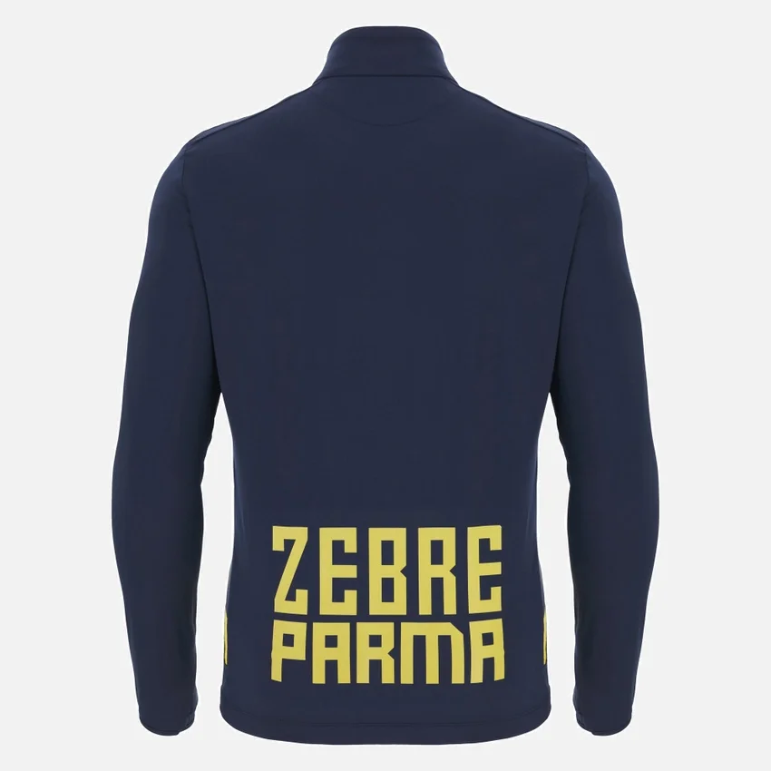 Zebre Parma 2025/26 Trainingssweatshirt met 1/4 rits voor volwassenen Zebre Parma 2025/26 Trainingssweatshirt met 1/4 rits voor volwassenen