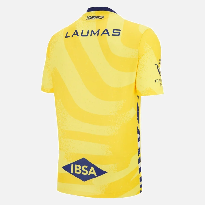 Zebre Parma 2025/26 Uitwedstrijd-replicoverhemd voor volwassenen Zebre Parma 2025/26 Uitwedstrijd-replicoverhemd voor volwassenen